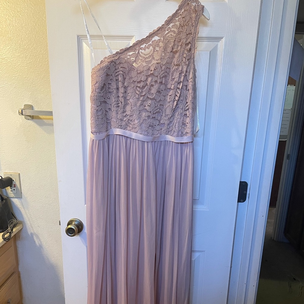Floor length bridesmaid dress. Worn once.